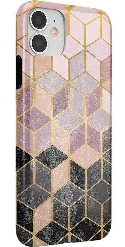 Stepping Up | Geo Rose Gold Marble Case iPhone Case get.casely 