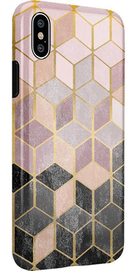 Stepping Up | Geo Rose Gold Marble Case iPhone Case get.casely 