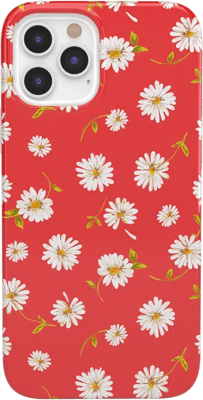 Daisy Daydream | Red Coral Floral Case iPhone Case get.casely Classic iPhone 12 Pro Max 