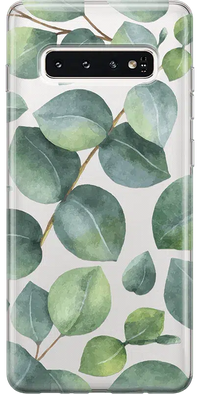 Leaf Me Alone | Green Floral Print Samsung Case Samsung Case get.casely 