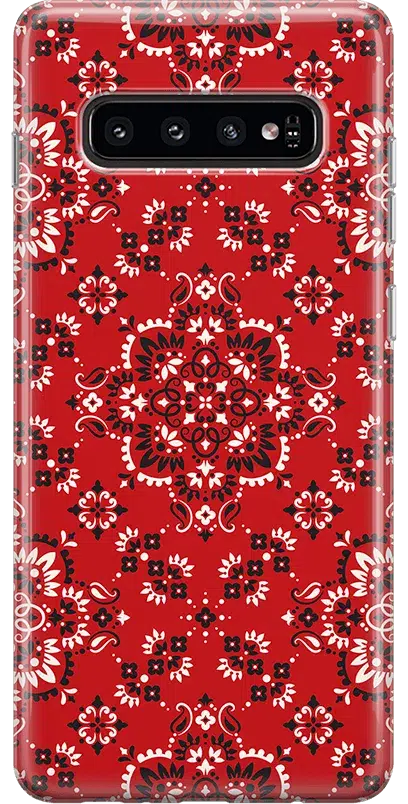 I'm with the Band | Red Bandana Print Samsung Case Samsung Case get.casely Classic Galaxy S10 Plus 