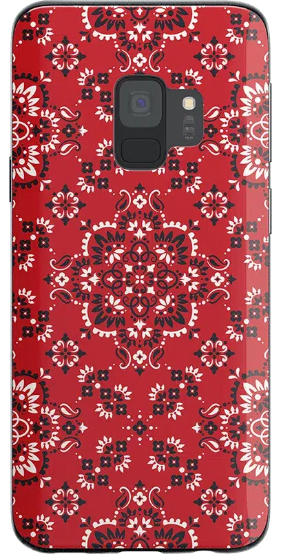 I'm with the Band | Red Bandana Print Samsung Case Samsung Case get.casely Classic Galaxy S9 Plus 
