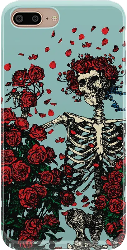 Forever Grateful | Grateful Dead Skeleton Floral Case iPhone Case Grateful Dead Classic iPhone 6/7/8 Plus 