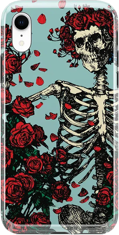 Forever Grateful | Grateful Dead Skeleton Floral Case iPhone Case Grateful Dead Classic iPhone XR 