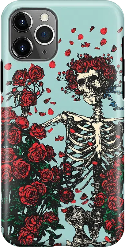 Forever Grateful | Grateful Dead Skeleton Floral Case iPhone Case Grateful Dead Classic iPhone 11 Pro Max 