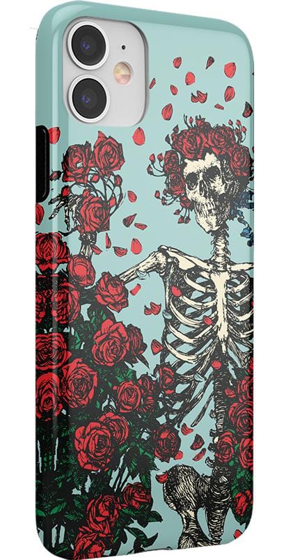 Forever Grateful | Grateful Dead Skeleton Floral Case iPhone Case Grateful Dead