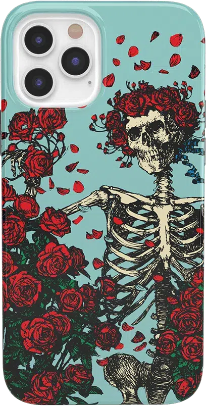 Forever Grateful | Grateful Dead Skeleton Floral Case iPhone Case Grateful Dead Classic iPhone 12 Pro 