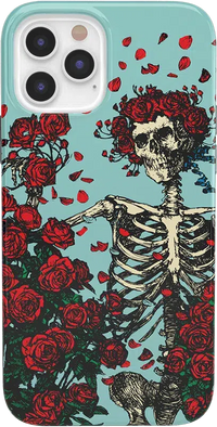 Forever Grateful | Grateful Dead Skeleton Floral Case iPhone Case Grateful Dead Classic iPhone 12 Pro 