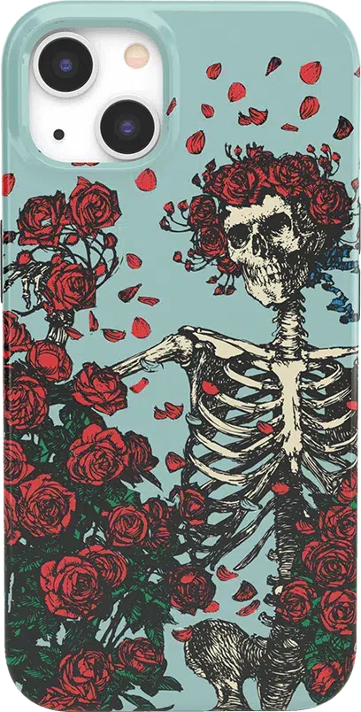 Forever Grateful | Grateful Dead Skeleton Floral Case iPhone Case Grateful Dead Classic iPhone 13 Mini 