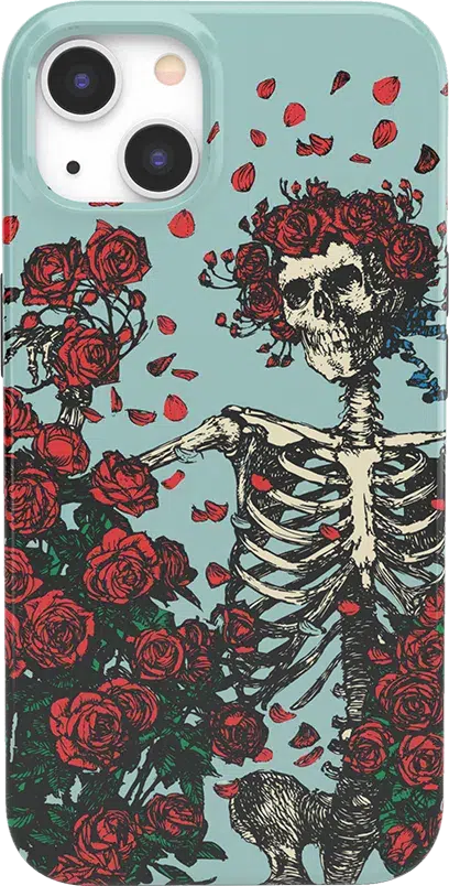 Forever Grateful | Grateful Dead Skeleton Floral Case iPhone Case Grateful Dead Classic + MagSafe® iPhone 13 
