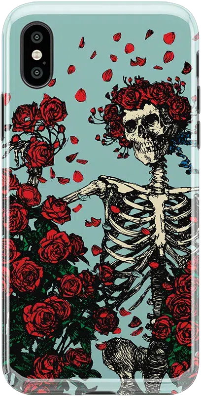 Forever Grateful | Grateful Dead Skeleton Floral Case iPhone Case Grateful Dead Classic iPhone XS Max 