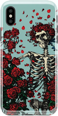 Forever Grateful | Grateful Dead Skeleton Floral Case iPhone Case Grateful Dead Classic iPhone XS Max 