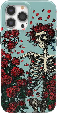 Forever Grateful | Grateful Dead Skeleton Floral Case iPhone Case Grateful Dead Classic + MagSafe® iPhone 13 Pro Max 