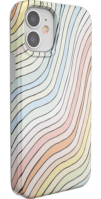 Ride The Wave | Pastel Rainbow Lined Case iPhone Case get.casely