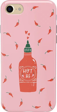 Spicy AF | Pink Chili Hot Sauce Case iPhone Case get.casely 