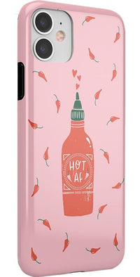 Spicy AF | Pink Chili Hot Sauce Case iPhone Case get.casely 