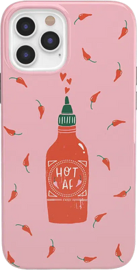 Spicy AF | Pink Chili Hot Sauce Case iPhone Case get.casely Classic iPhone 12 Pro Max 