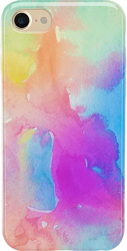 Painting in Pastels | Rainbow Watercolor Case iPhone Case get.casely Classic iPhone 6/7/8 