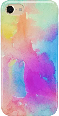 Painting in Pastels | Rainbow Watercolor Case iPhone Case get.casely Classic iPhone 6/7/8 
