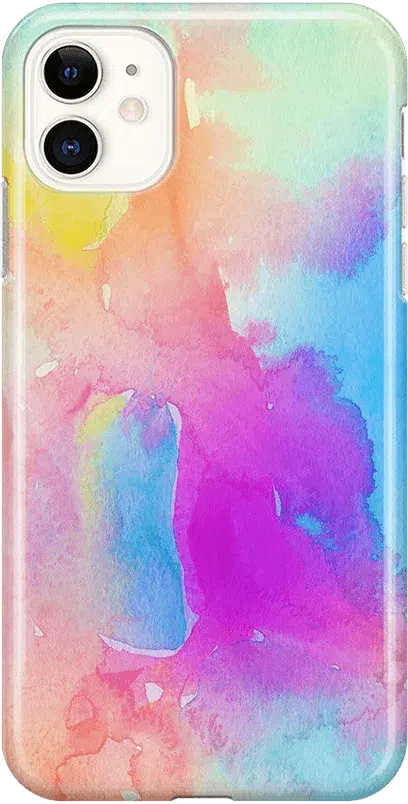 Painting in Pastels | Rainbow Watercolor Case iPhone Case get.casely Classic iPhone 11 
