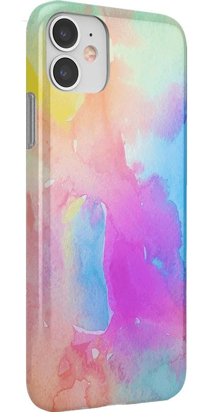 Painting in Pastels | Rainbow Watercolor Case iPhone Case get.casely 