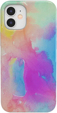 Painting in Pastels | Rainbow Watercolor Case iPhone Case get.casely Classic iPhone 12 Mini 