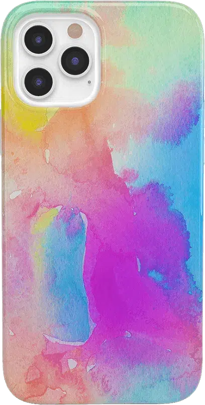 Painting in Pastels | Rainbow Watercolor Case iPhone Case get.casely Classic iPhone 12 Pro 
