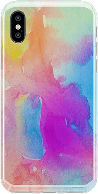Painting in Pastels | Rainbow Watercolor Case iPhone Case get.casely Classic iPhone X / XS 