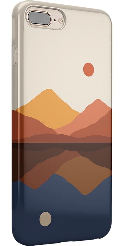 Opposites Attract | Day & Night Colorblock Mountains Case iPhone Case get.casely