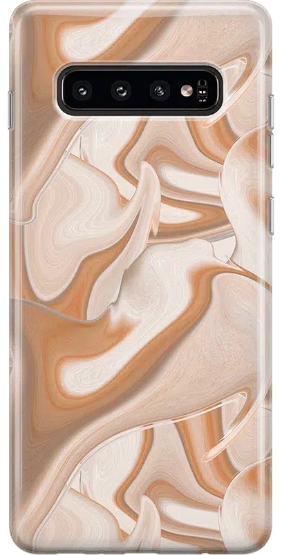 Caramel Delight | Marble Swirl Samsung Case Samsung Case get.casely Classic Galaxy S10 Plus 