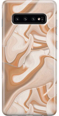 Caramel Delight | Marble Swirl Samsung Case Samsung Case get.casely Classic Galaxy S10 Plus 