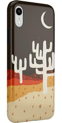 Desert Nights | Cactus Colorblock Case iPhone Case get.casely 