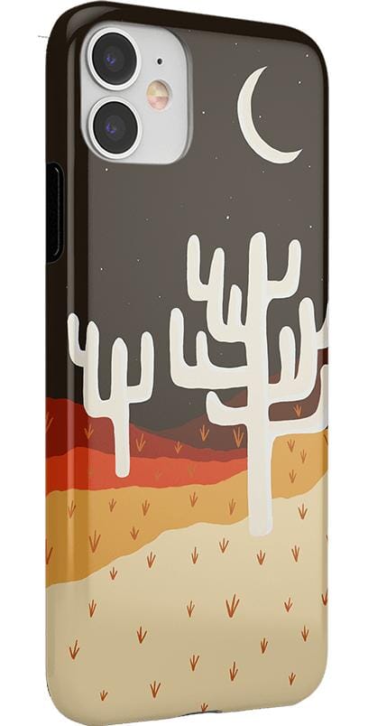 Desert Nights | Cactus Colorblock Case iPhone Case get.casely 