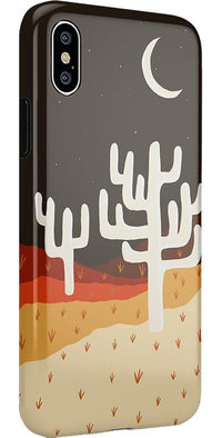 Desert Nights | Cactus Colorblock Case iPhone Case get.casely 