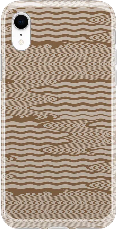 Mocha Ripple | Brown Waves Case iPhone Case get.casely Classic iPhone XR 