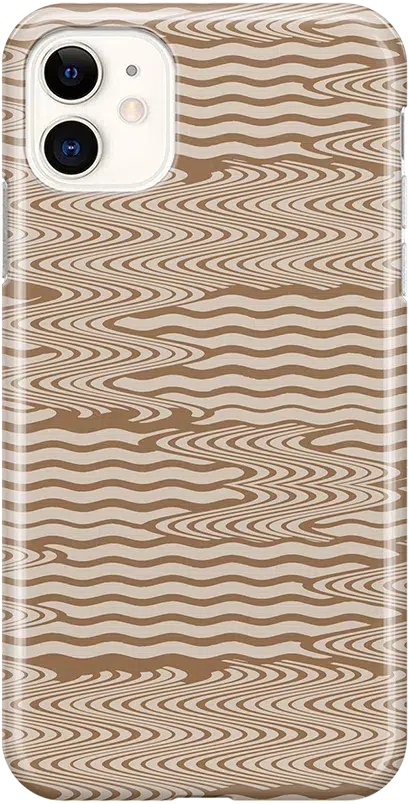 Mocha Ripple | Brown Waves Case iPhone Case get.casely Classic iPhone 11