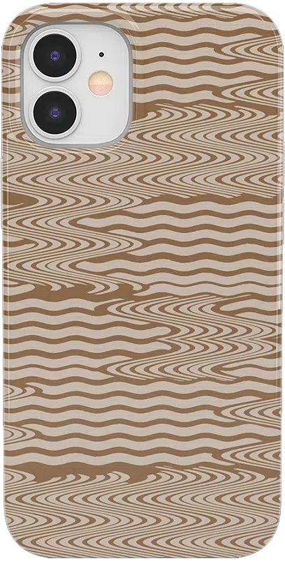 Mocha Ripple | Brown Waves Case iPhone Case get.casely Classic iPhone 12