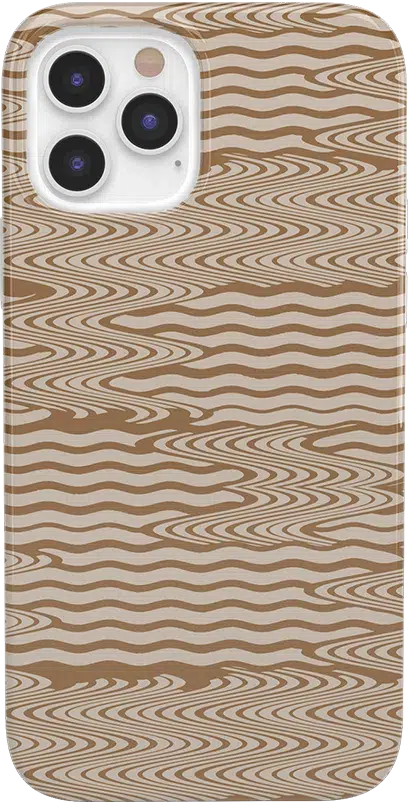 Mocha Ripple | Brown Waves Case iPhone Case get.casely Classic iPhone 12 Pro Max