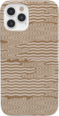 Mocha Ripple | Brown Waves Case iPhone Case get.casely Classic iPhone 12 Pro Max