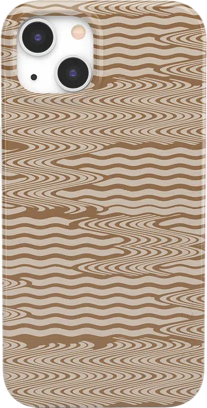 Mocha Ripple | Brown Waves Case iPhone Case get.casely Classic iPhone 13 Mini