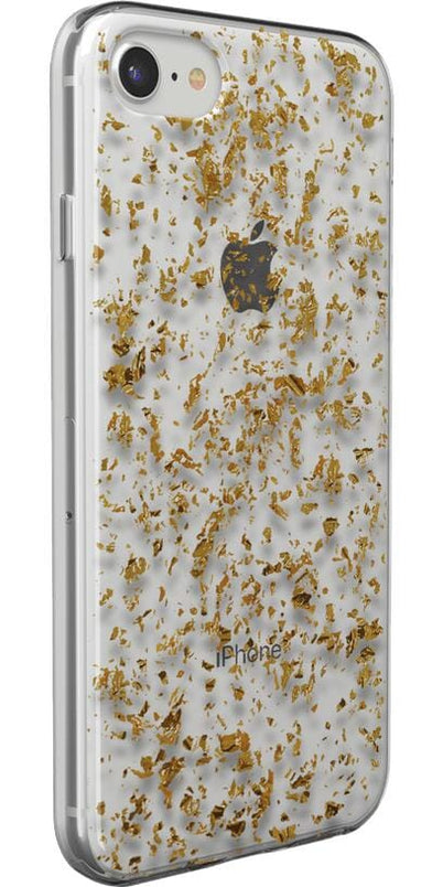Morning Sparkle | Rose and Gold Flaked Clear Case iPhone Case get.casely 