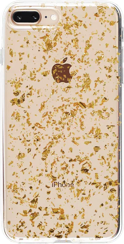 Morning Sparkle | Rose and Gold Flaked Clear Case iPhone Case get.casely Classic iPhone 6/7/8 Plus 