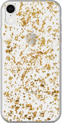 Morning Sparkle | Rose and Gold Flaked Clear Case iPhone Case get.casely Classic iPhone XR 
