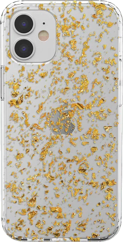Morning Sparkle | Rose and Gold Flaked Clear Case iPhone Case get.casely 