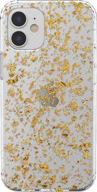 Morning Sparkle | Rose and Gold Flaked Clear Case iPhone Case get.casely 