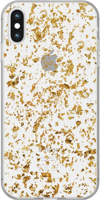 Morning Sparkle | Rose and Gold Flaked Clear Case iPhone Case get.casely Classic iPhone X / XS 