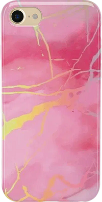 You're the Cutest | Pink Marble Holo Case iPhone Case get.casely 