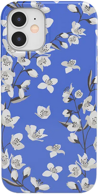 Floral Forest | Blue Cherry Blossom Floral Case iPhone Case get.casely Classic iPhone 12 