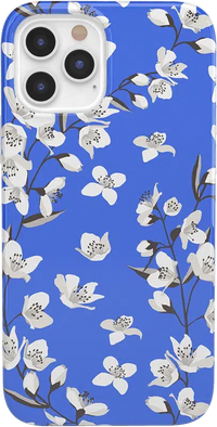 Floral Forest | Blue Cherry Blossom Floral Case iPhone Case get.casely Classic iPhone 12 Pro Max 