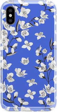 Floral Forest | Blue Cherry Blossom Floral Case iPhone Case get.casely Classic iPhone X / XS 